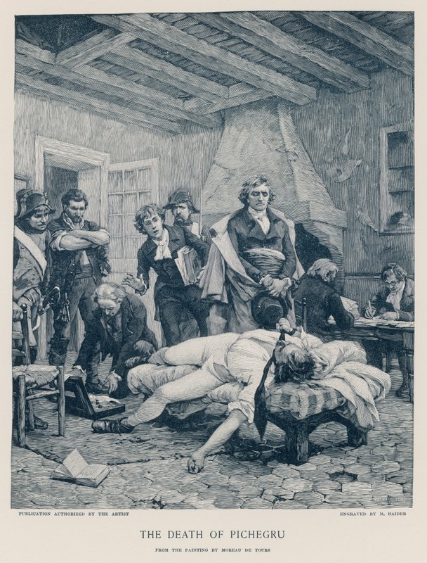 Pichegrus död av Georges Moreau de Tours