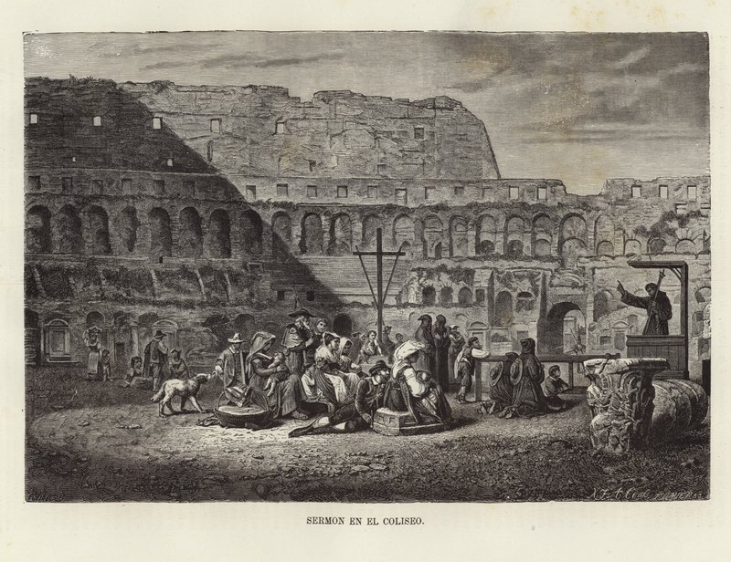 Predikan i Colosseum av Gerlier