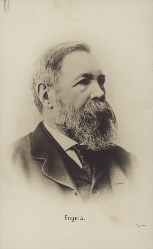 Friedrich Engels (1820-1895), tysk politisk teoretiker, samhällsvetare och författare (svartvitt foto) av German Photographer