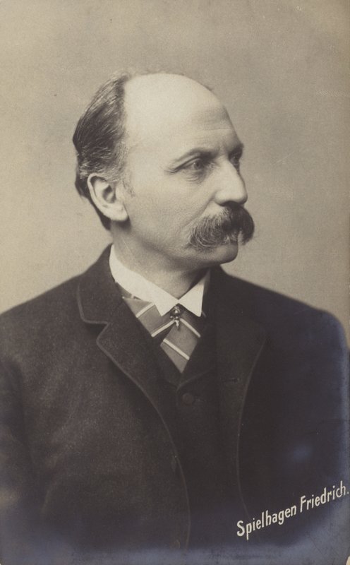 Friedrich Spielhagen (1829-1911), tysk romanförfattare och översättare (svartvitt foto) av German Photographer