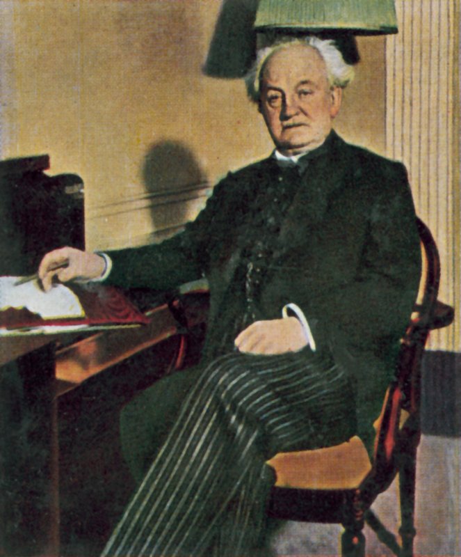 Gerhart Hauptmann, tysk dramatiker och romanförfattare (foto i färg) av German Photographer