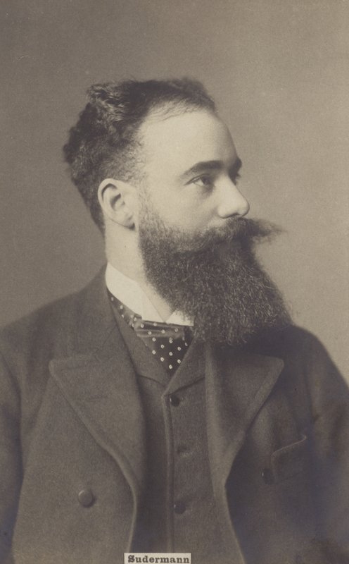 Hermann Sudermann (1857-1928), tysk dramatiker och romanförfattare (svartvitt foto) av German Photographer