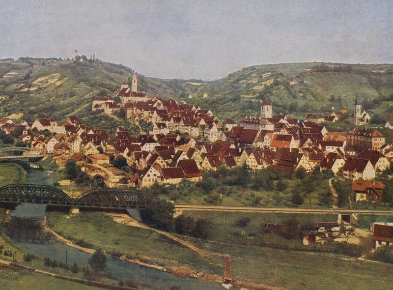 Horb, Schwarzwald, Tyskland (färgfoto) av German Photographer
