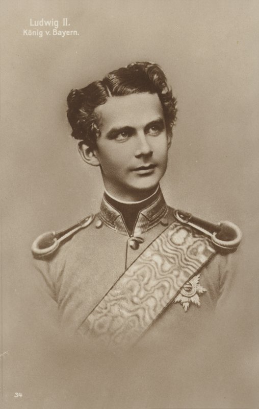 Ludwig II (svartvitt foto) av German Photographer