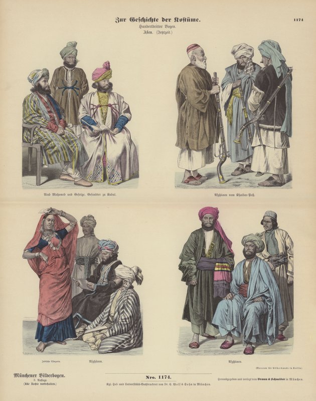 afghanska kostymer av German School