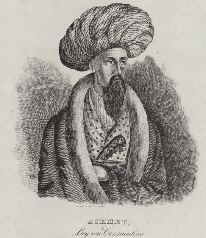 Ahmad Bey av Constantine, 1839 av German School