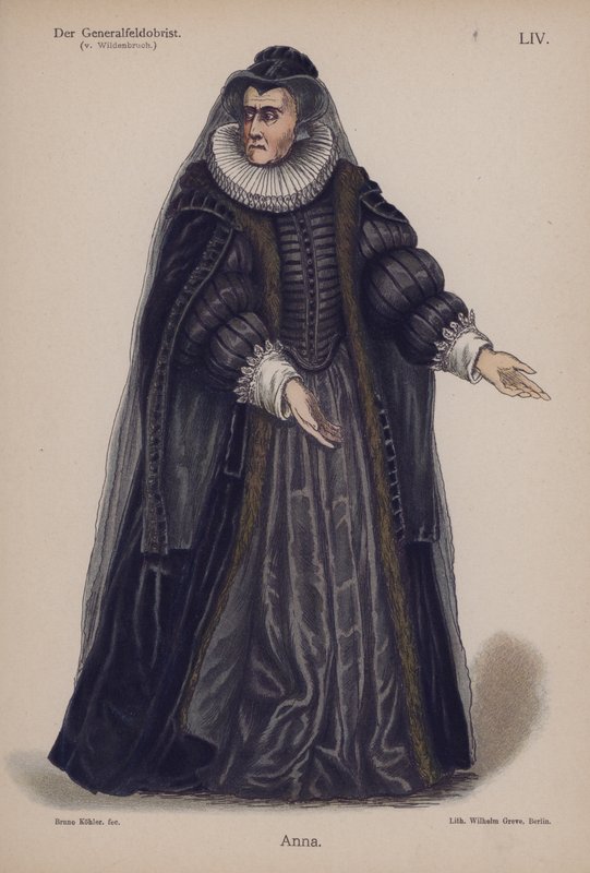 Anna, från Der Generalfeldoberst av Ernst von Wildenbruch (färg litho) av German School