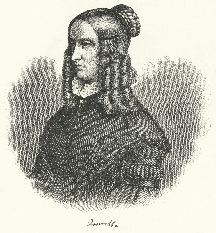 Annette von Droste-Hulshoff, tysk författare och kompositör (gravyr) av German School