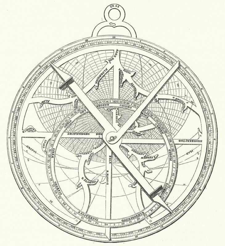 Astrolabium av Regiomontanus (gravyr) av German School