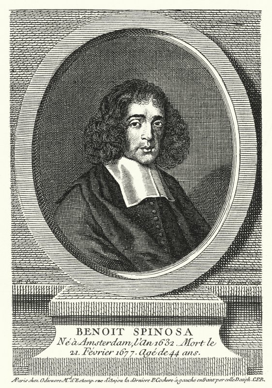 Baruch Spinoza, holländsk filosof (gravyr) av German School