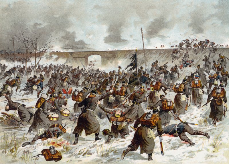 Slaget vid Amiens, fransk-preussiska kriget, 23 december 1870 av German School