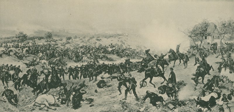 Slaget vid Worth, fransk-preussiska kriget, 6 augusti 1870 av German School