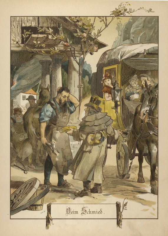 Smed (färg litho) av German School