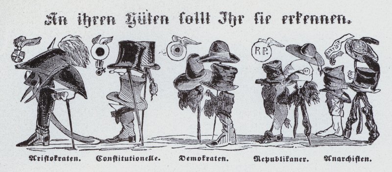 Vid deras hattar ska du känna dem (litho) av German School