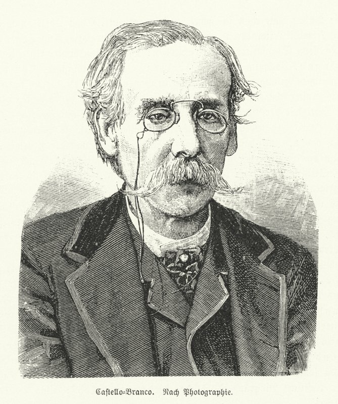 Camilo Castelo Branco, portugisisk romanförfattare och dramatiker (litho) av German School