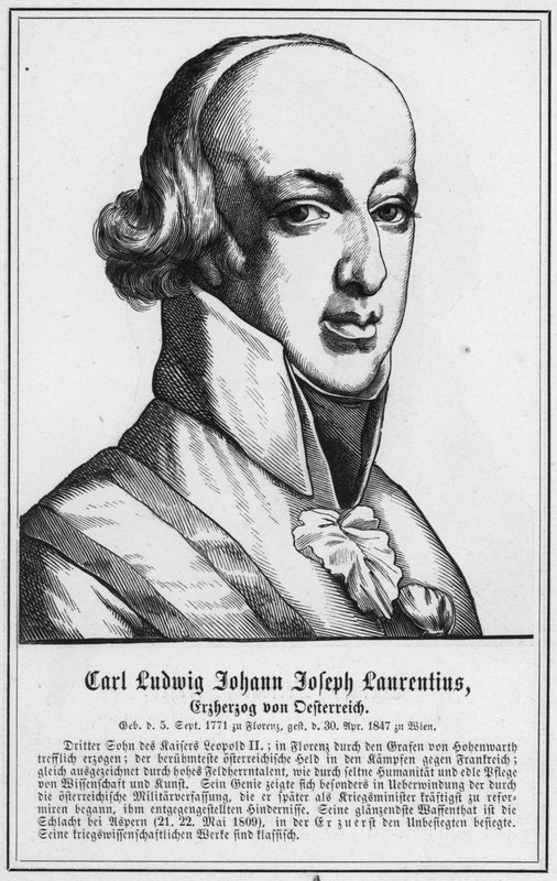 Carl Ludwig Johann Joseph Laurentius, ärkehertig av Österrike (gravyr) av German School