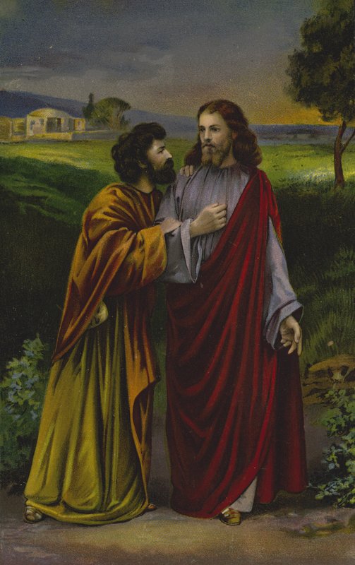 Kristus och Judas Iskariot av German School