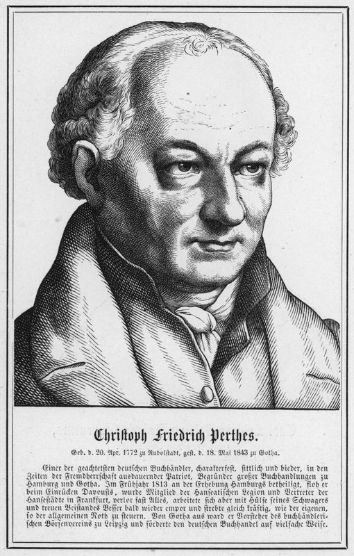 Christoph Friedrich Perthes (gravyr) av German School