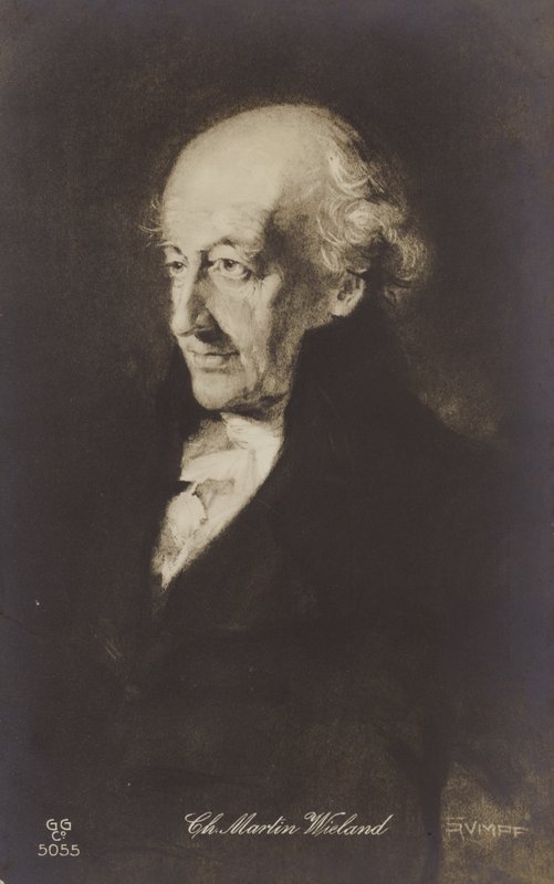 Christoph Martin Wieland (1733-1813), tysk poet, författare och översättare (litografi) av German School