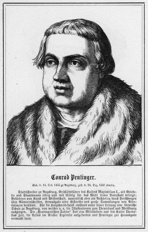 Conrad Peutinger (gravyr) av German School