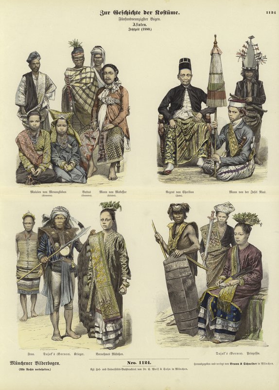 Kostymer i Indonesien, 1880 av German School