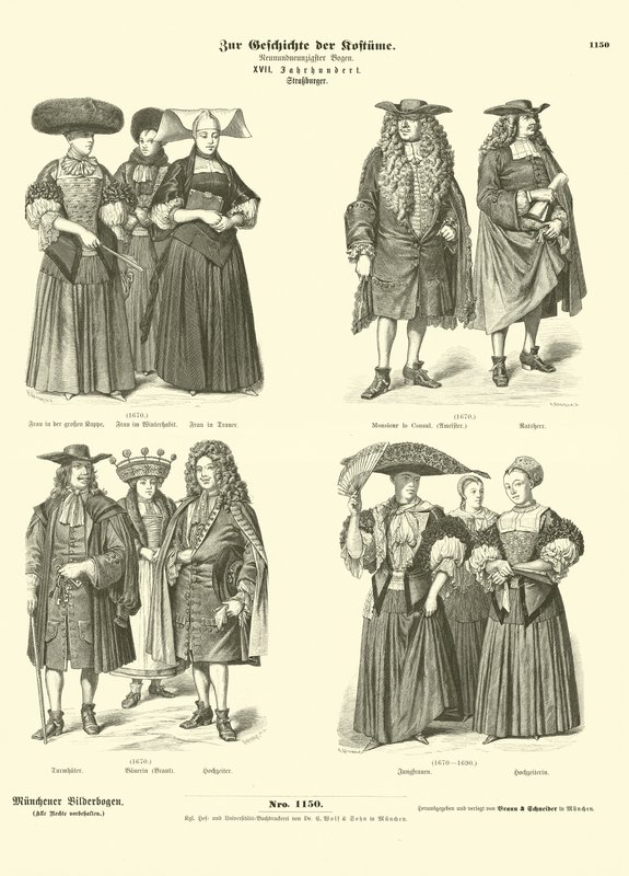 Strasbourgs dräkter, 1600-talet av German School