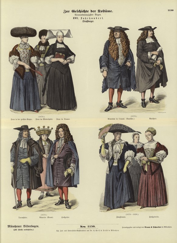 Strasbourgs dräkter, 1600-talet av German School