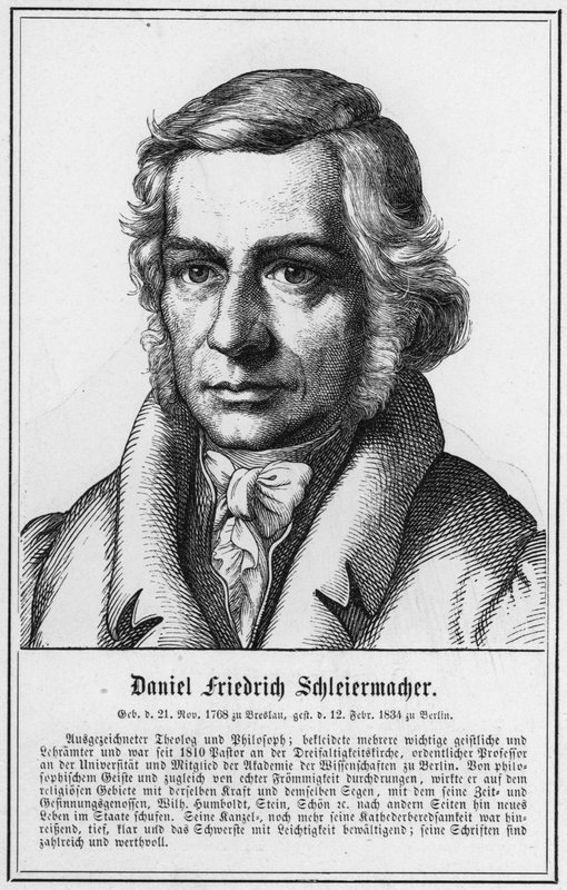 Daniel Friedrich Schleiermacher (gravyr) av German School