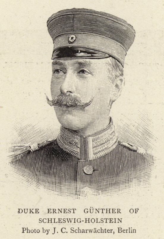 Hertig Ernest Gunther av Schleswig-Holstein av German School