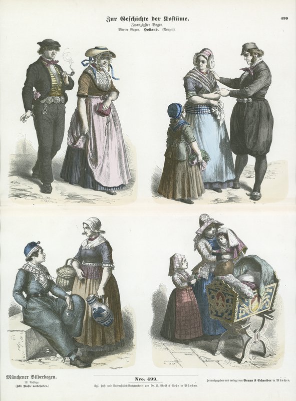 Holländska dräkter, 1800-tal av German School