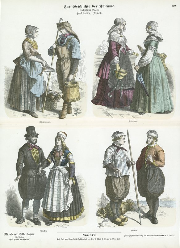 Holländska dräkter, 1800-tal av German School