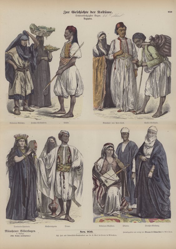 Egyptiska kostymer av German School