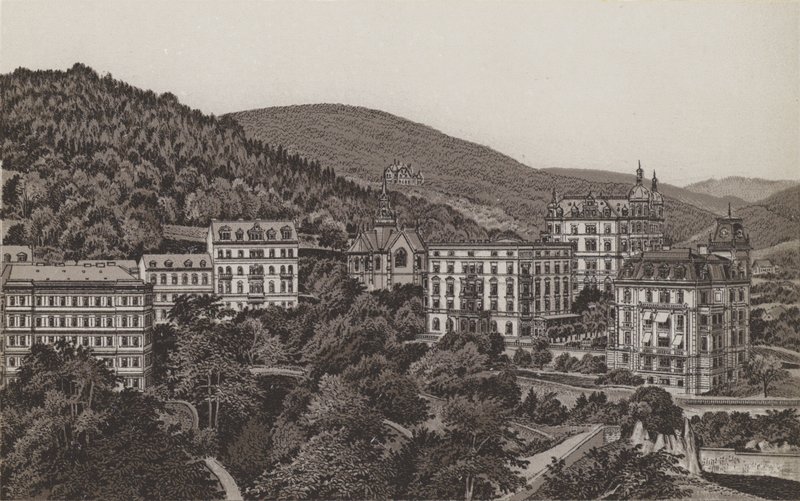Engelska kyrkan, Royal Villa, Bristol, Villa Theresa (litho) av German School