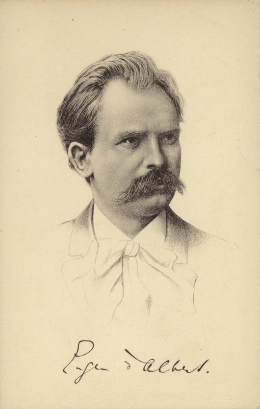 Eugen dAlbert, skotskfödd tysk pianist och kompositör (1864-1932) av German School