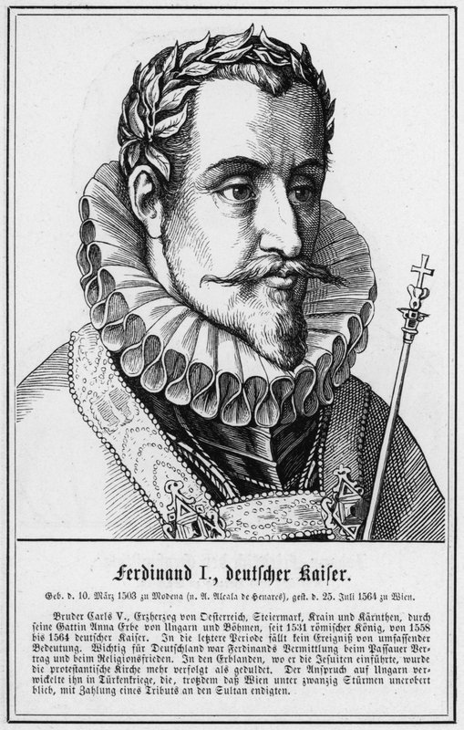 Ferdinand I, Deutscher Kaiser (gravyr) av German School