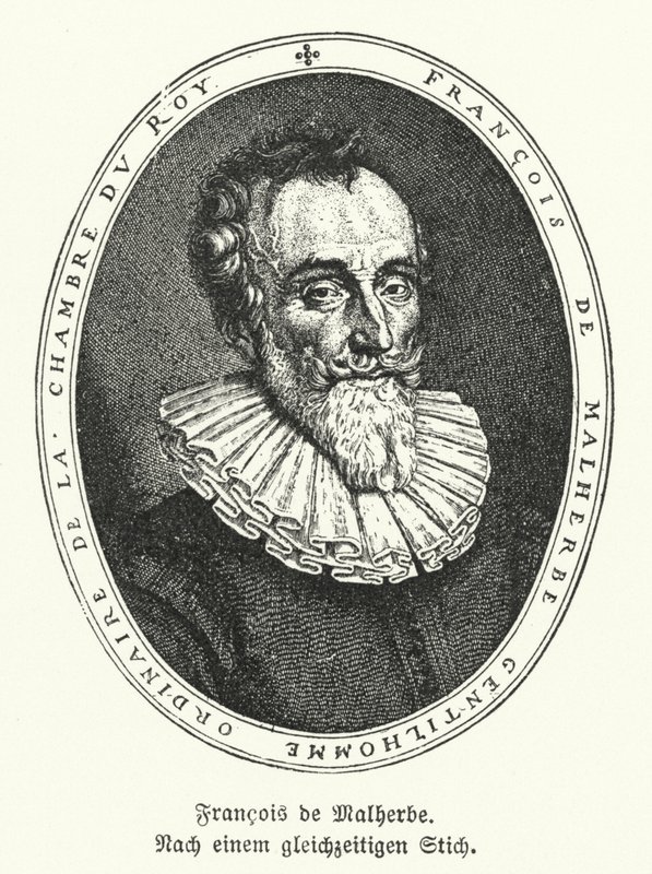 Francois de Malherbe, fransk poet och översättare (litho) av German School