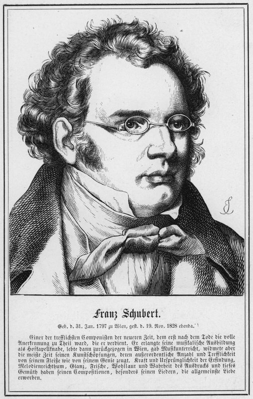 Franz Schubert (gravyr) av German School