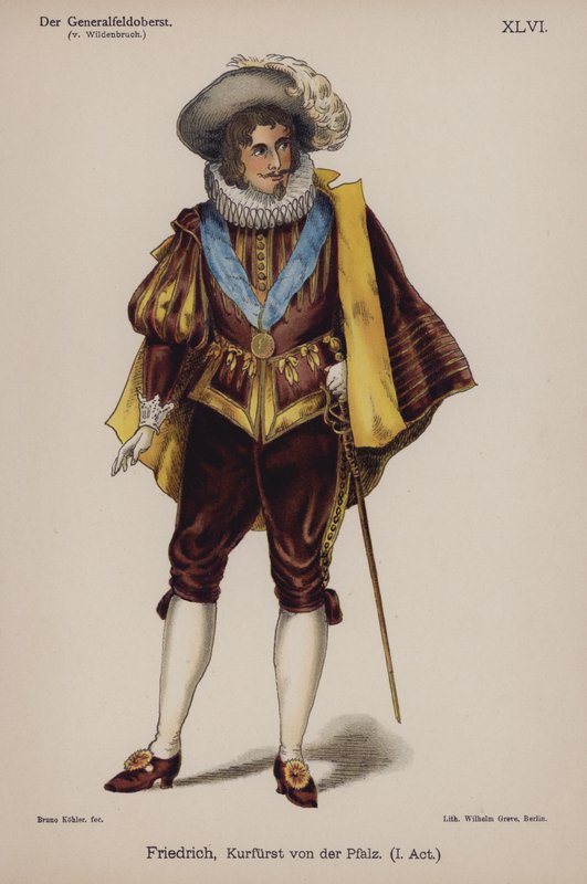 Friedrich, hertig av Pfalz, från Der Generalfeldoberst av Ernst von Wildenbruch (färg litho) av German School