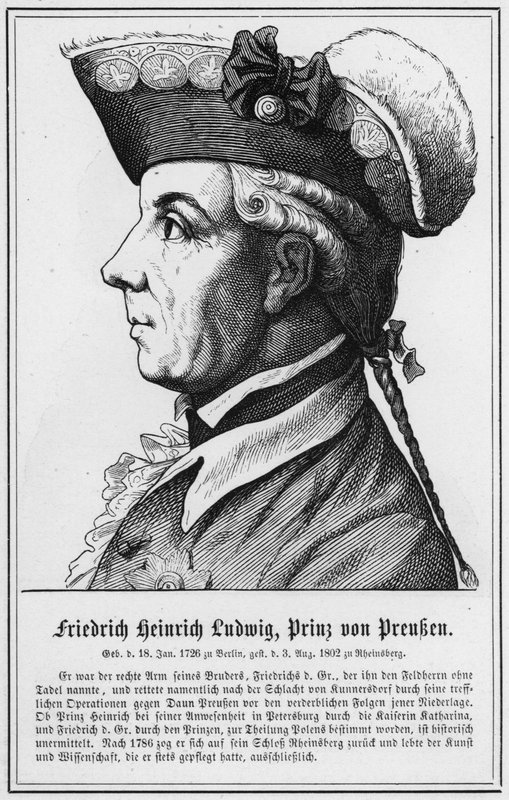 Friedrich Heinrich Ludwig, Prins av Preussen (gravyr) av German School