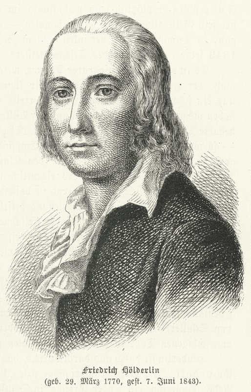 Friedrich Hoelderlin, tysk poet och filosof av German School