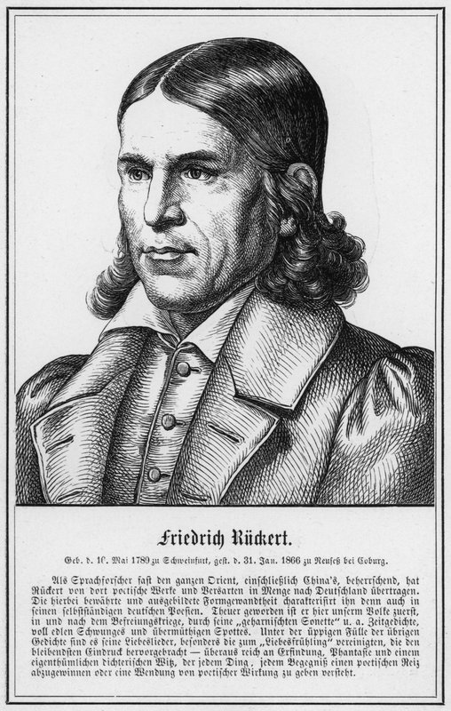 Friedrich Ruckert (gravyr) av German School