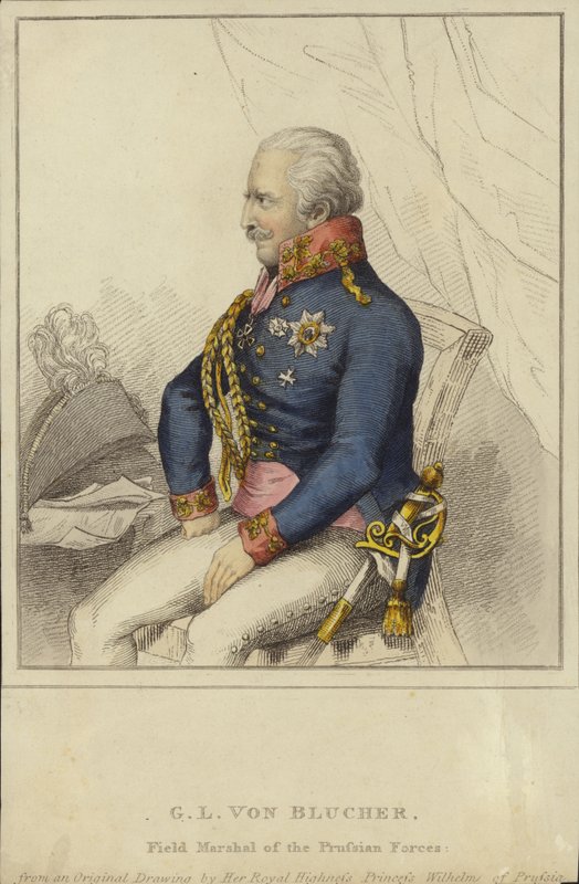 G L von Blucher, fältmarskalk för de preussiska styrkorna (1742-1819) av German School