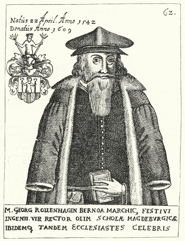 Georg Rollenhagen, tysk dramatiker (gravyr) av German School