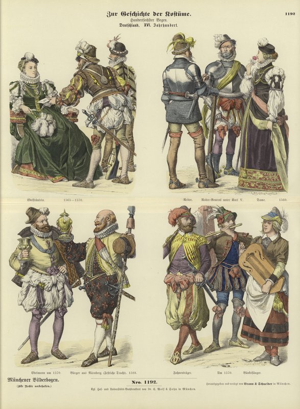 Tyska dräkter, 1500-talet av German School
