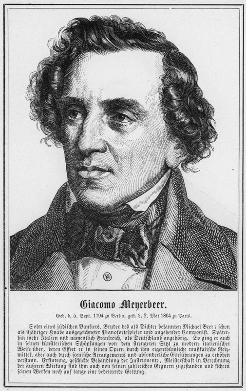 Giacomo Meyerbeer (gravyr) av German School