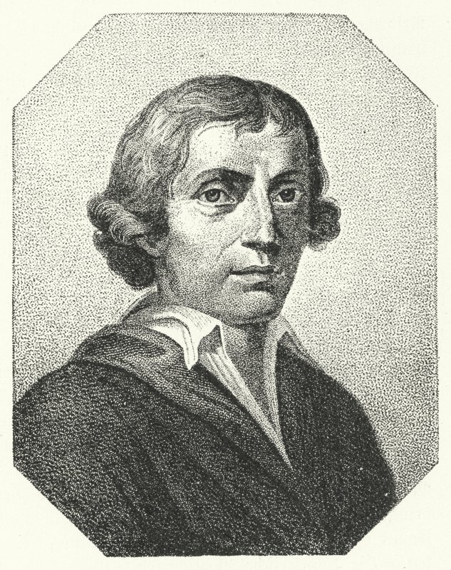 Giuseppe Parini, italiensk satiriker och poet (gravyr) av German School