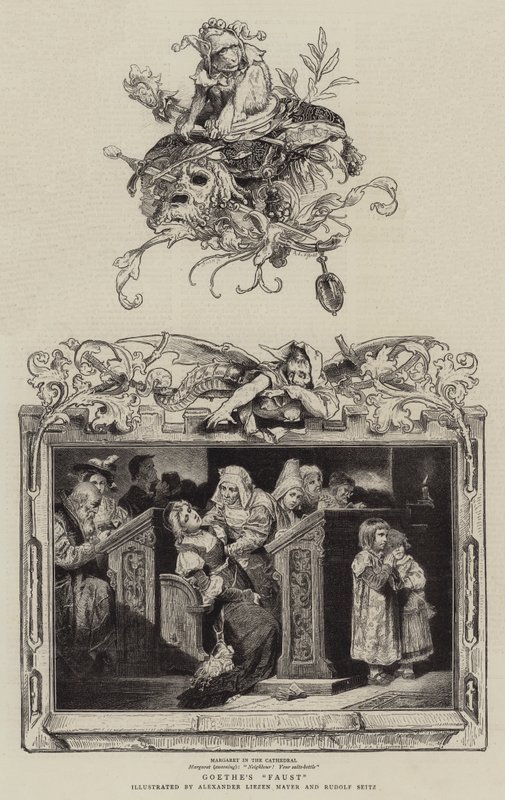 Goethes "Faust" (gravyr) av German School