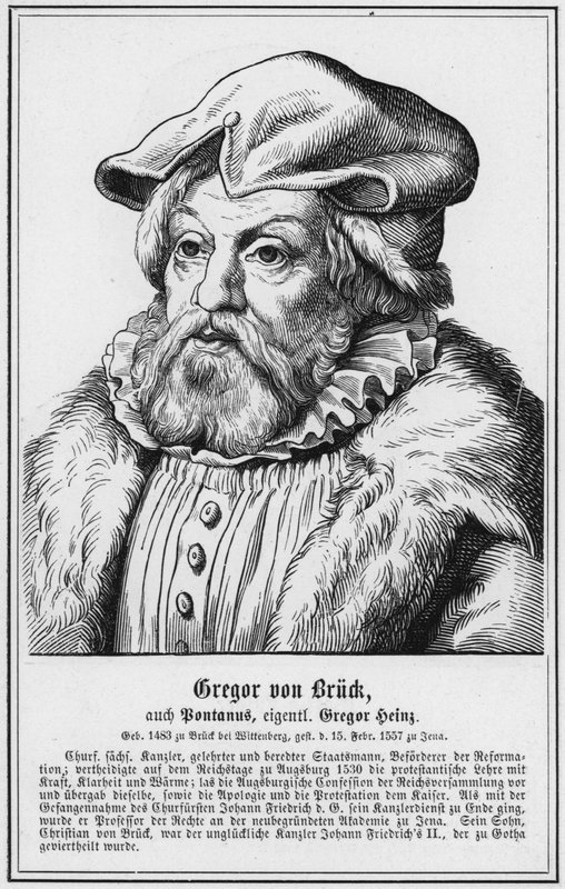 Gregor von Bruck, även Bontanus, egentligen Gregor Heinz (gravyr) av German School