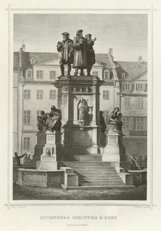 Gutenberg Schoffer och Fust, Frankfort av German School