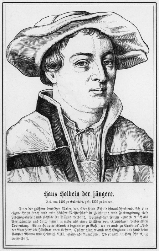 Hans Holbein der Jungere (gravyr) av German School